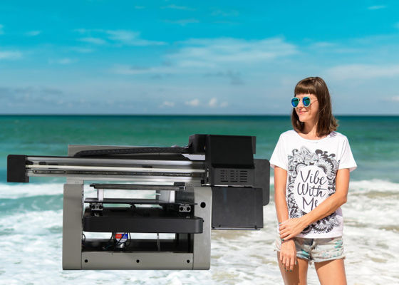 T-Shirt ZKMC CMYKW USB Digital UV-Flachbettdrucker A3